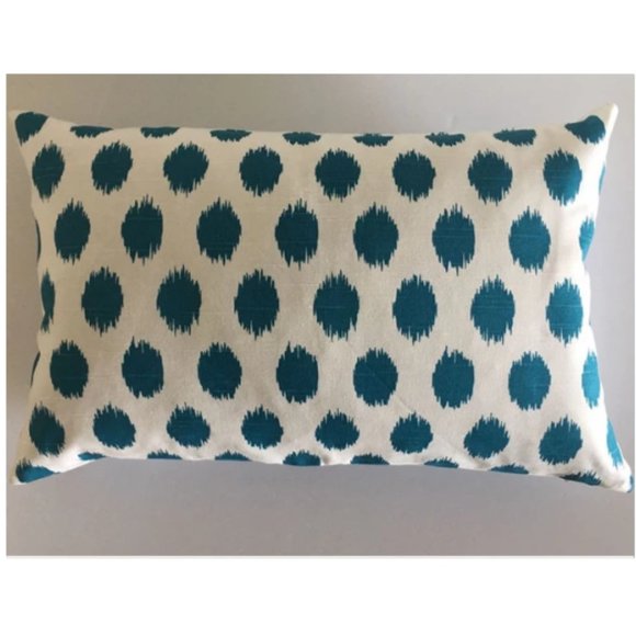 3 Left 25 x 16" Jo Turquoise Circles Pillow Cover… - Picture 1 of 2